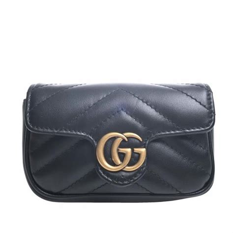 575161 gucci|Gucci GG Marmont Leather Chain Handbag 575161 Black Women's.